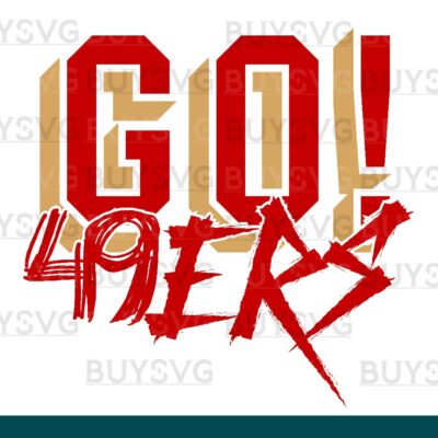 49ers SVG PNG Digital file Download GO Cheering 2