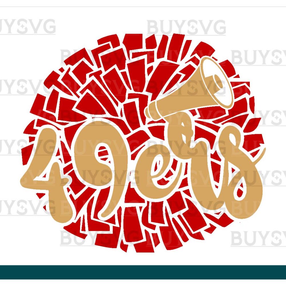 49ers SVG PNG Digital file Download POMPOM