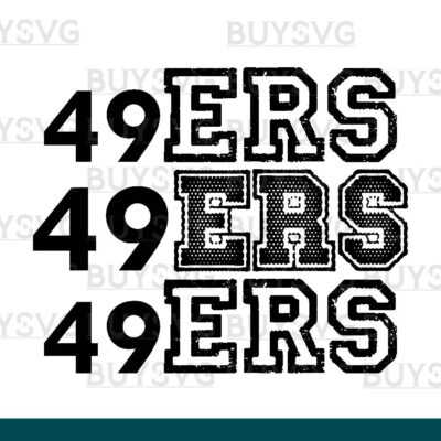 49ers SVG PNG Digital file Download Stack 3 1