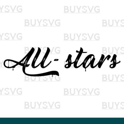 All stars SVG PNG Digital file Download METAL