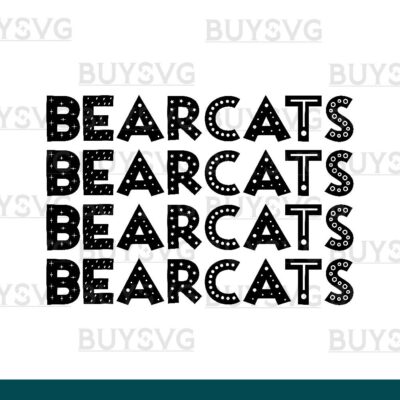 Bearcats SVG PNG Digital file Download 4 DOODLE STACK