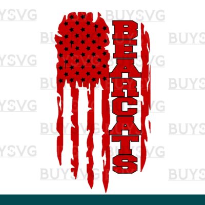 Bearcats SVG PNG Digital file Download FLAG 4