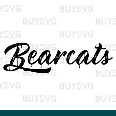 Bearcats SVG PNG Digital file Download METAL
