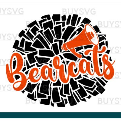 Bearcats SVG PNG Digital file Download POMPOM