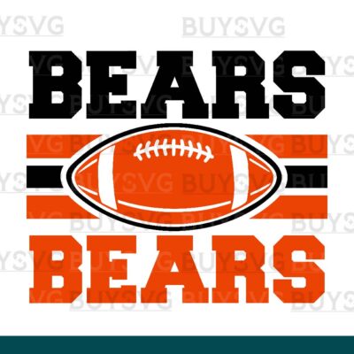Bears SVG PNG Digital file Download 2 STACK FOOTBALL