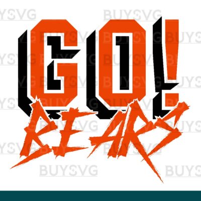 Bears SVG PNG Digital file Download GO Cheering