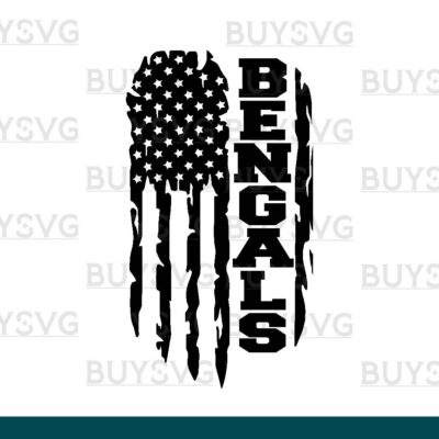 Bengals SVG PNG Digital file Download FLAG 2