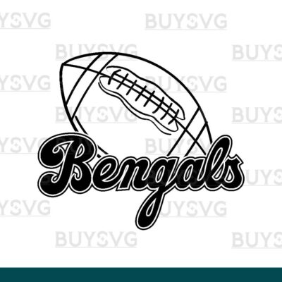 Bengals SVG PNG Digital file Download FOOTBALL LINNED