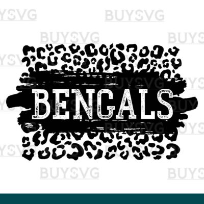 Bengals SVG PNG Digital file Download LEOPARD PATCH