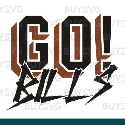 Bills SVG PNG Digital file Download GO Cheering 2