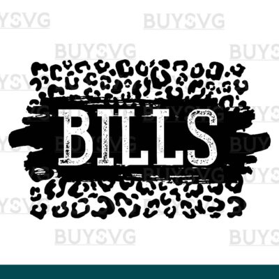 Bills SVG PNG Digital file Download LEOPARD PATCH
