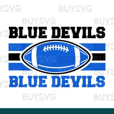 Blue devils SVG PNG Digital file Download 2 STACK FOOTBALL