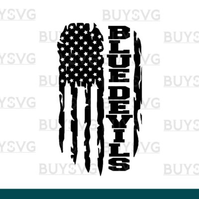 Blue devils SVG PNG Digital file Download FLAG 2