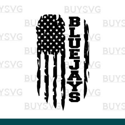 Bluejays SVG PNG Digital file Download FLAG 2