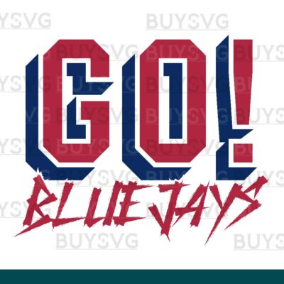 Bluejays SVG PNG Digital file Download GO Cheering