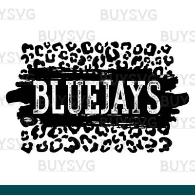 Bluejays SVG PNG Digital file Download LEOPARD PATCH
