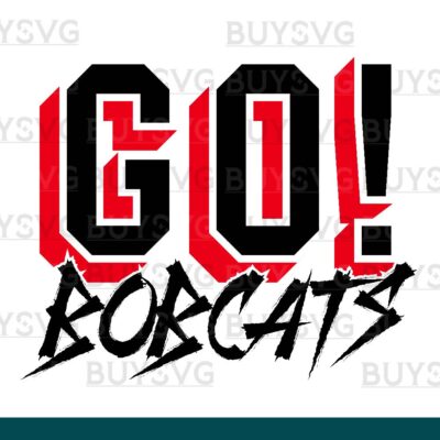 Bobcats SVG PNG Digital file Download GO Cheering 2