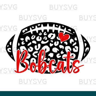 Bobcats SVG PNG Digital file Download LEOPARD FOOTBALL