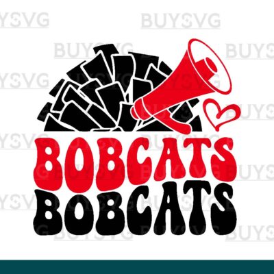 Bobcats SVG PNG Digital file Download POMPOM CHEER