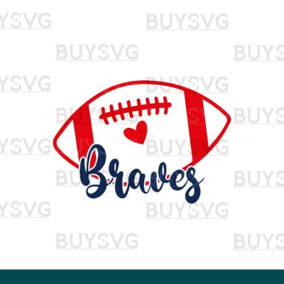 Braves SVG PNG Digital file Download HD FOOTBALL