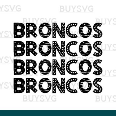 Broncos SVG PNG Digital file Download 4 DOODLE STACK
