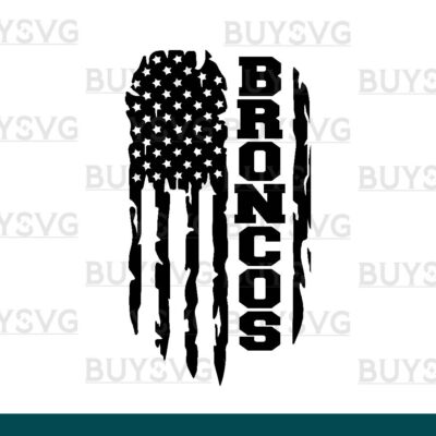 Broncos SVG PNG Digital file Download FLAG 2