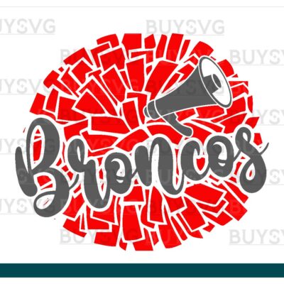 Broncos SVG PNG Digital file Download POMPOM
