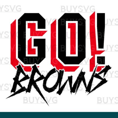 Browns SVG PNG Digital file Download GO Cheering 2