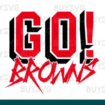 Browns SVG PNG Digital file Download GO Cheering