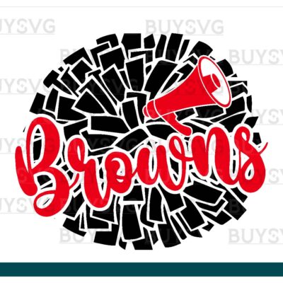 Browns SVG PNG Digital file Download POMPOM