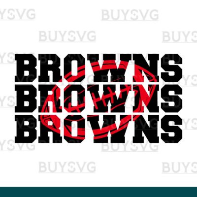 Browns SVG PNG Digital file Download Stack 3 Football 1