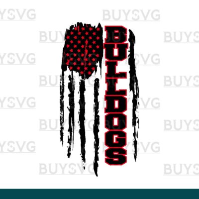 Bulldogs SVG PNG Digital file Download Flag 1