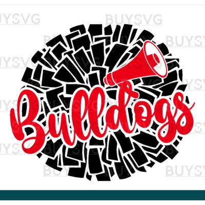 Bulldogs SVG PNG Digital file Download POMPOM
