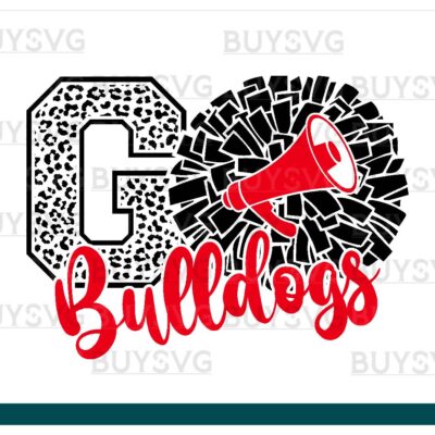 Bulldogs SVG PNG Digital file Download POMPOM GO