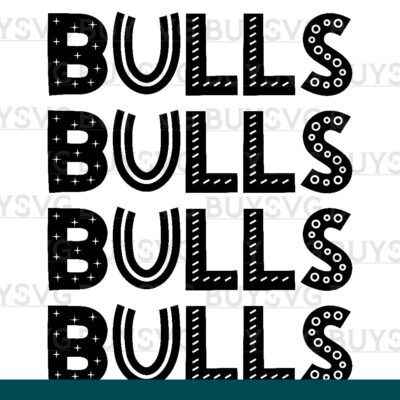 Bulls SVG PNG Digital file Download 4 DOODLE STACK