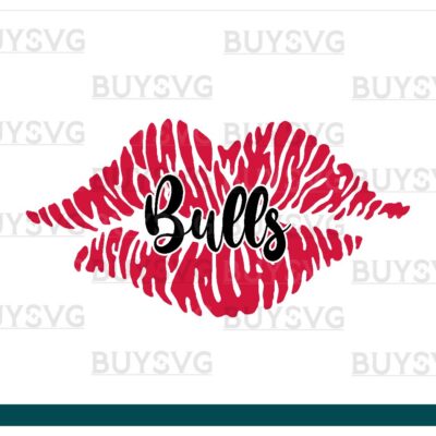 Bulls SVG PNG Digital file Download LIPS 1