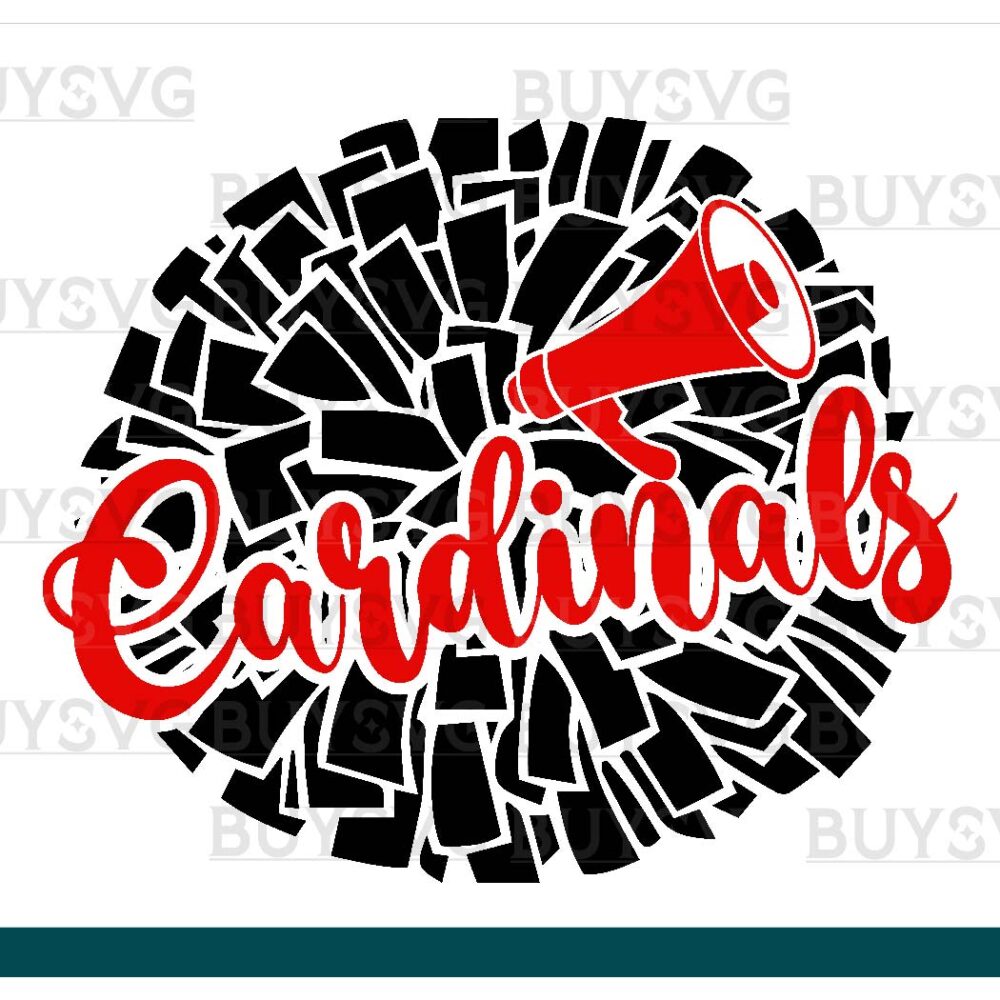 Cardinals SVG PNG Digital file Download POMPOM