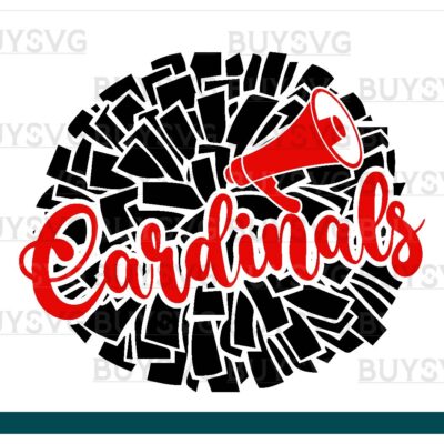 Cardinals SVG PNG Digital file Download POMPOM