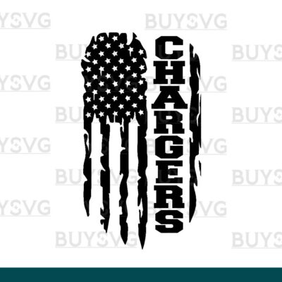 Chargers SVG PNG Digital file Download FLAG 2