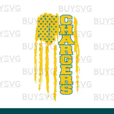 Chargers SVG PNG Digital file Download Flag 1