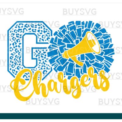 Chargers SVG PNG Digital file Download POMPOM GO
