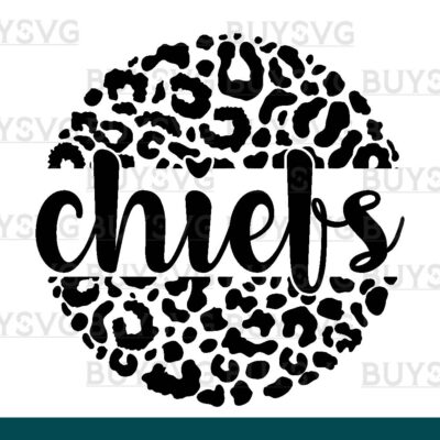 Chiefs SVG PNG Digital file Download LEOPARD CIRCLE