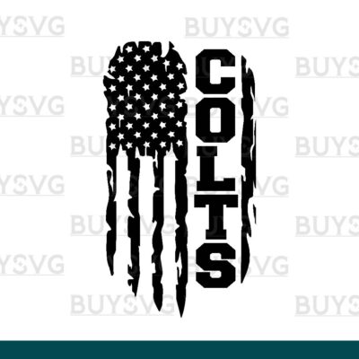 Colts SVG PNG Digital file Download FLAG 2