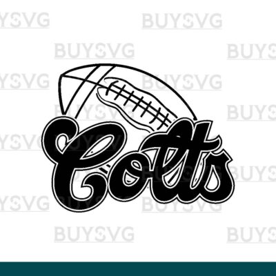 Colts SVG PNG Digital file Download FOOTBALL LINNED