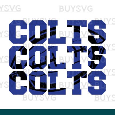 Colts SVG PNG Digital file Download Stack 3 Football 1