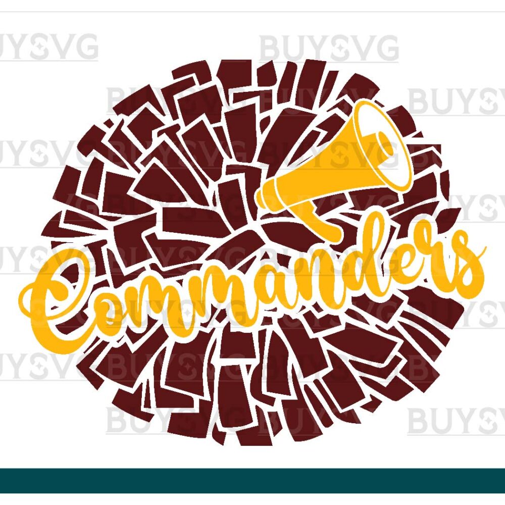 Commanders SVG PNG Digital file Download POMPOM