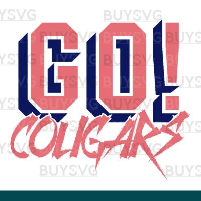 Cougars SVG PNG Digital file Download GO Cheering