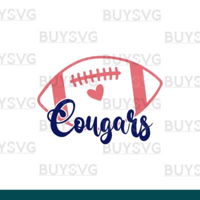 Cougars SVG PNG Digital file Download HD FOOTBALL