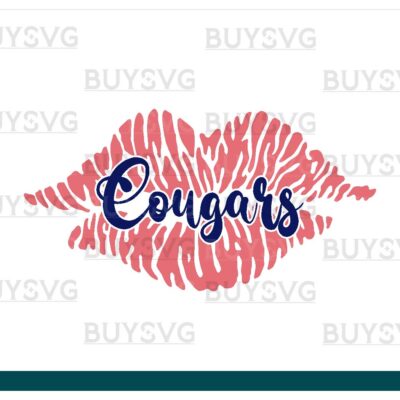 Cougars SVG PNG Digital file Download LIPS 1