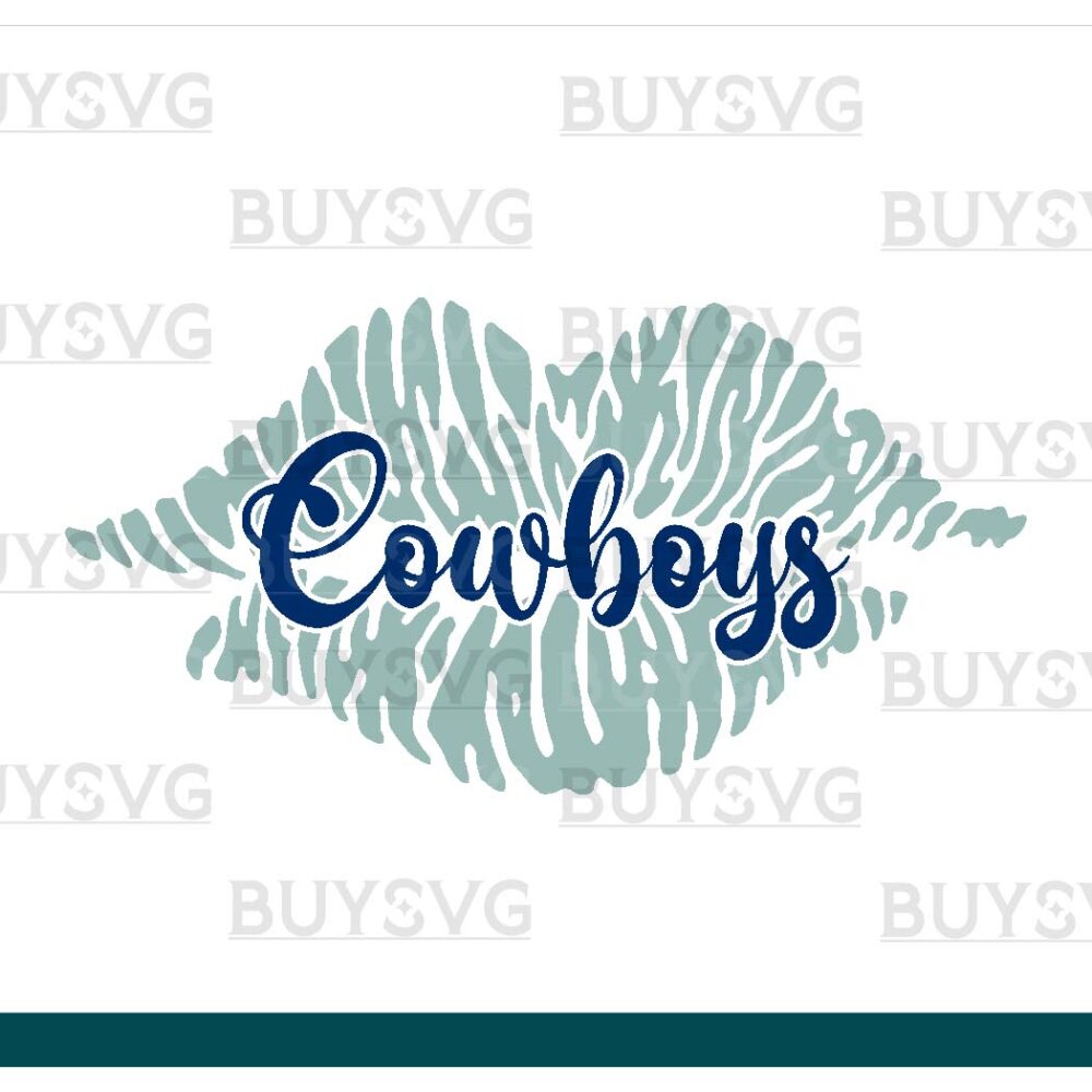 Cowboys SVG PNG Digital file Download LIPS 1